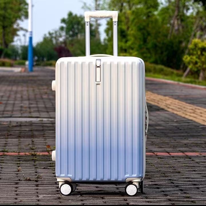 Szénszálas utazótáska cipzárral, univerzális kerekek, egyszerű kombinációs zár