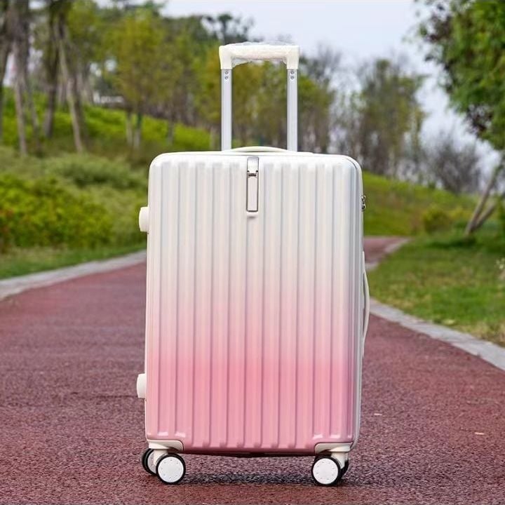 Szénszálas utazótáska cipzárral, univerzális kerekek, egyszerű kombinációs zár