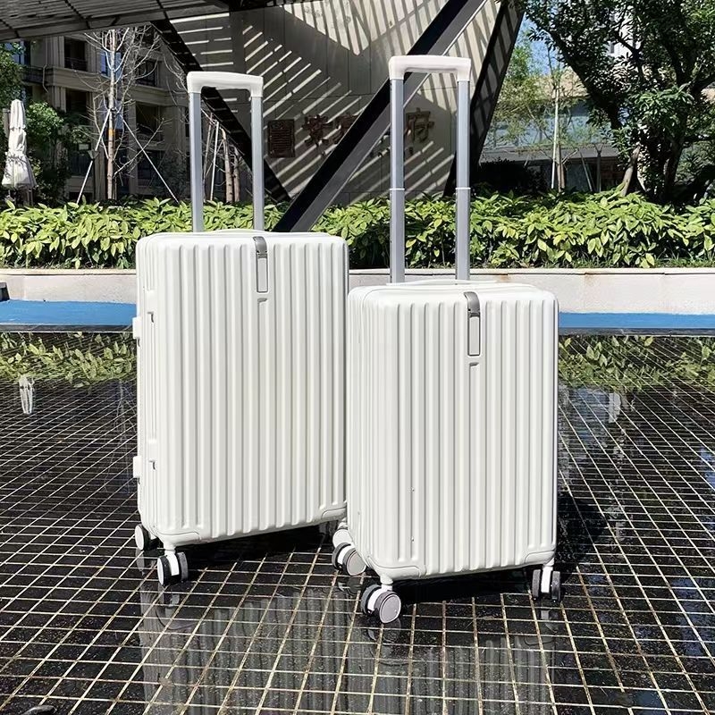 Szénszálas utazótáska cipzárral, univerzális kerekek, egyszerű kombinációs zár