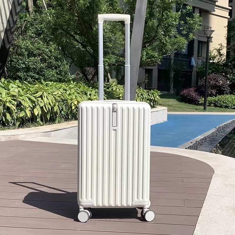 Szénszálas utazótáska cipzárral, univerzális kerekek, egyszerű kombinációs zár