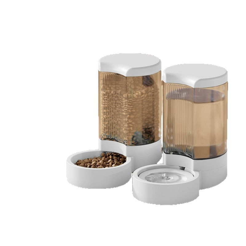 Μονάδα ποτίσματος κατοικίδιων και αυτόματος ταϊστής για γάτες και σκύλους με αποσπώμενα μπολάκια