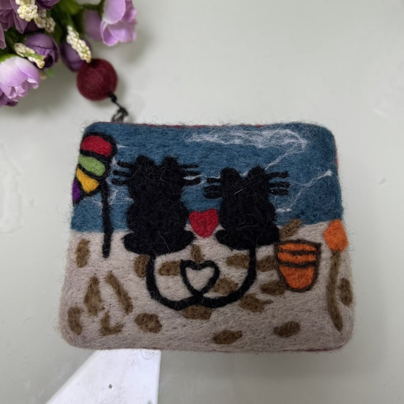 Monetų piniginė iš PU medžiagos, grybų motyvas ir gyvūnų motyvas, DIY kiaulytės dizainas, namų saugojimui