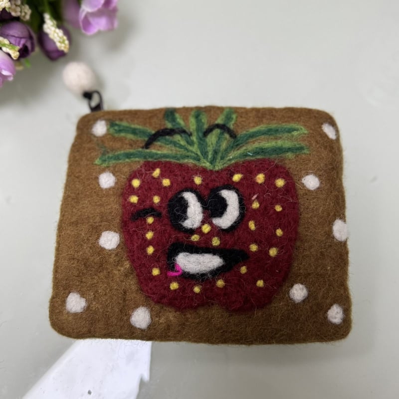 Monetų piniginė iš PU medžiagos, grybų motyvas ir gyvūnų motyvas, DIY kiaulytės dizainas, namų saugojimui