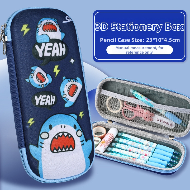 Puzdro na ceruzky s veľkou kapacitou, 3D karikatúra EVA, kozmonaut téma, model D-238, 100 g, možnosť potlače loga