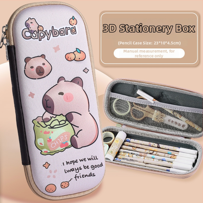 Puzdro na ceruzky s veľkou kapacitou, 3D karikatúra EVA, kozmonaut téma, model D-238, 100 g, možnosť potlače loga