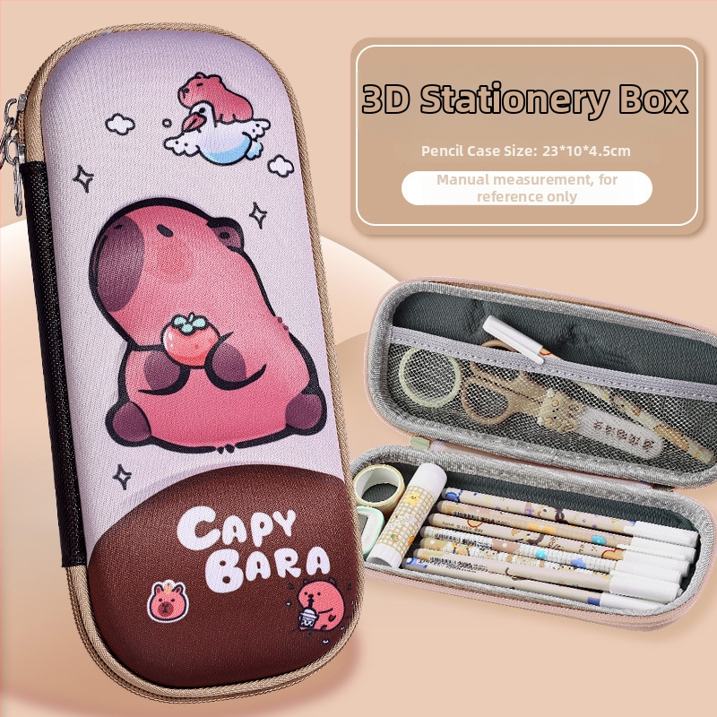 Puzdro na ceruzky s veľkou kapacitou, 3D karikatúra EVA, kozmonaut téma, model D-238, 100 g, možnosť potlače loga