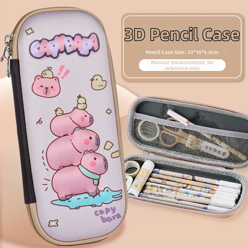 Puzdro na ceruzky s veľkou kapacitou, 3D karikatúra EVA, kozmonaut téma, model D-238, 100 g, možnosť potlače loga