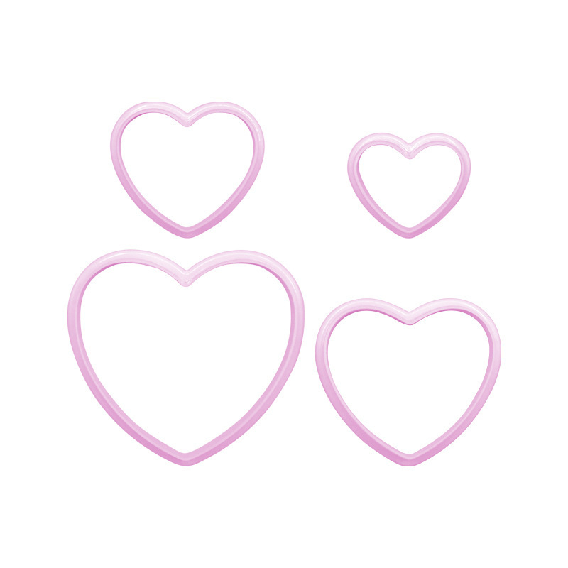 Сърцевидна формичка за сладки - PP пластмаса, форма: сърце, модел за печене
