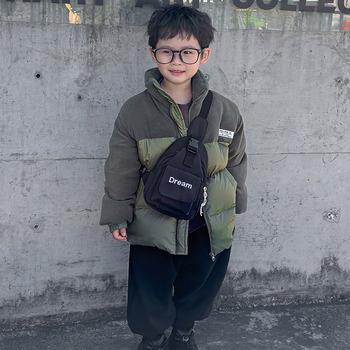 Dječja crossbody torba u korejskom stilu, mala torba preko ramena s kontrastnim bojama