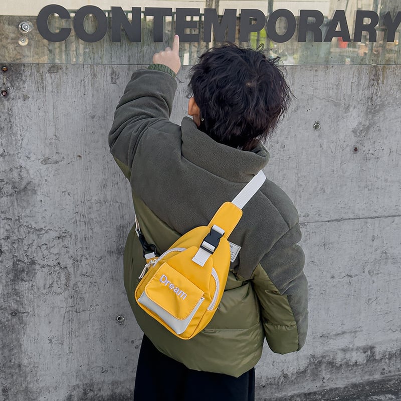 Dječja crossbody torba u korejskom stilu, mala torba preko ramena s kontrastnim bojama