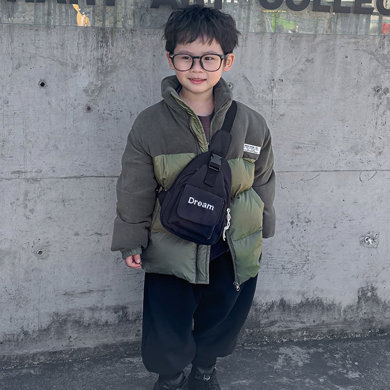 Dječja crossbody torba u korejskom stilu, mala torba preko ramena s kontrastnim bojama