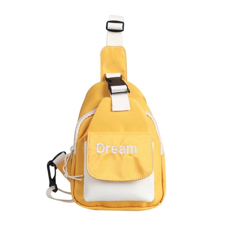 Dječja crossbody torba u korejskom stilu, mala torba preko ramena s kontrastnim bojama