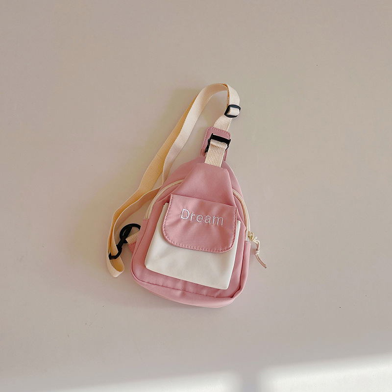 Dječja crossbody torba u korejskom stilu, mala torba preko ramena s kontrastnim bojama