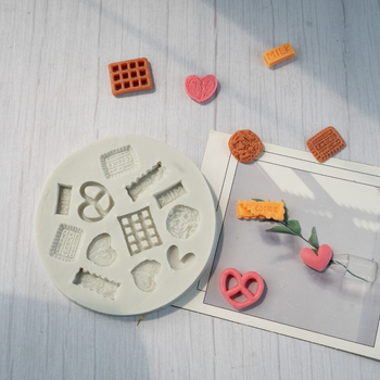 Кръгла силиконова форма за печива за кексове, бисквитки и вафли