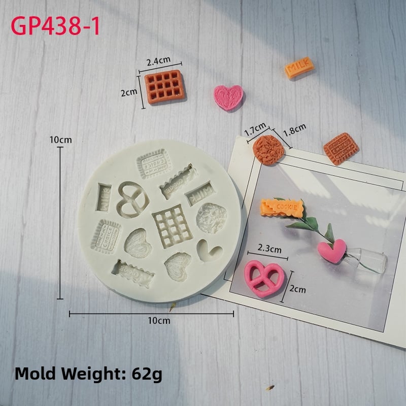 Кръгла силиконова форма за печива за кексове, бисквитки и вафли