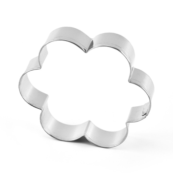 Комплект форми за печива от неръждаема стомана със шестоъгълно цвете, пет части, за печене на бисквити и торти