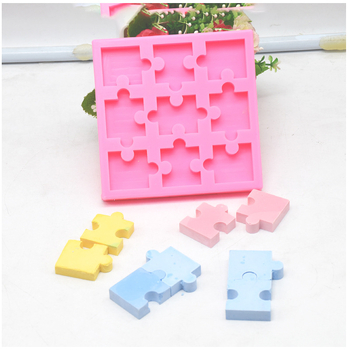Силиконова форма за торта с форма на пъзел за декорация