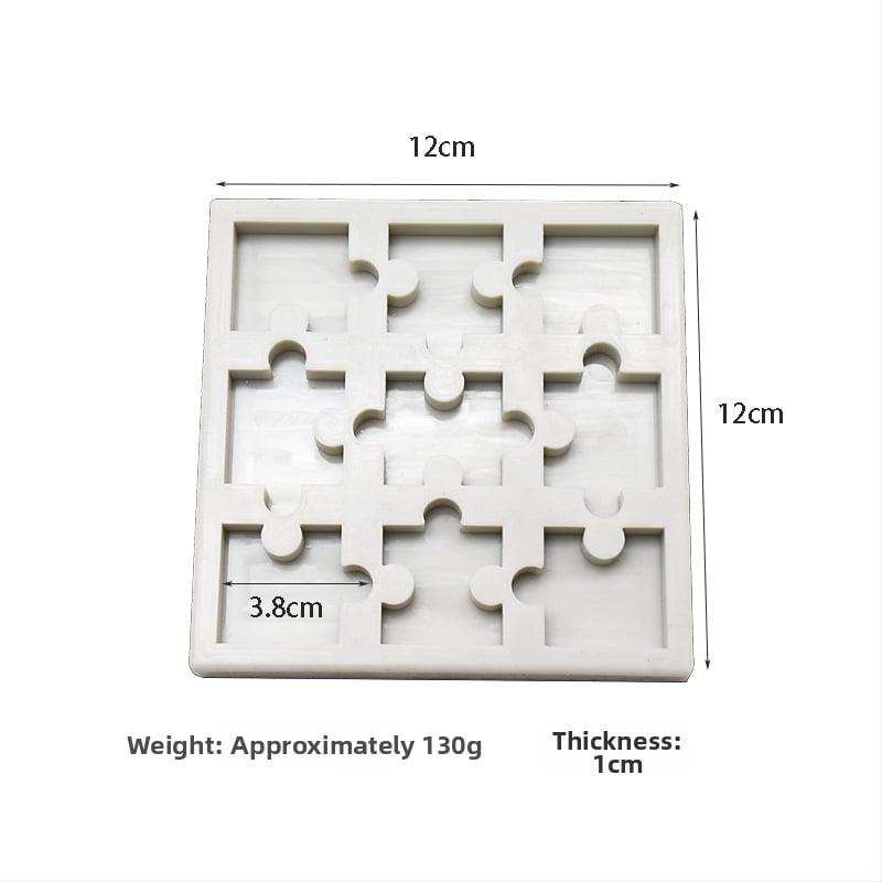Силиконова форма за торта с форма на пъзел за декорация