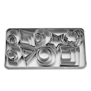 Стоманена форма за сладки с неравна форма на цвете, DIY комплект за печене, набори от 24 или 30 части
