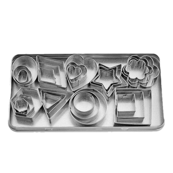 Стоманена форма за сладки с неравна форма на цвете, DIY комплект за печене, набори от 24 или 30 части