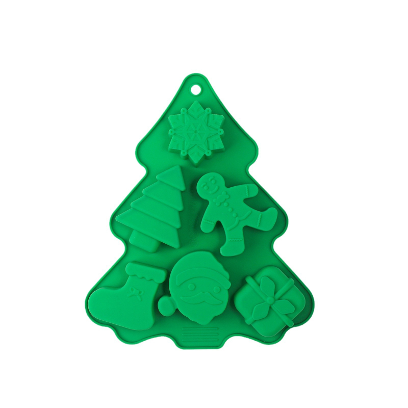 Силиконова форма за коледно дърво за печене на торти, нестандартен стил, лицензиран частен етикет