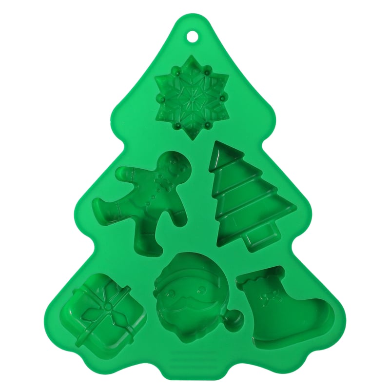 Силиконова форма за коледно дърво за печене на торти, нестандартен стил, лицензиран частен етикет
