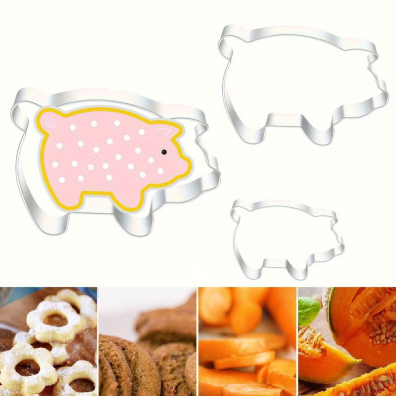 Kalup za kekse Rich Billion Piggy Series – nehrđajući čelik, neobičan oblik, za pečenje keksa