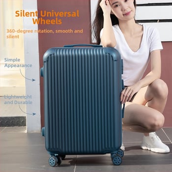 Ceļojumu koferis – ABS+PC, 5 kg, Universālie riteņi, Aizvēršana ar rāvējslēdzēju, Paroles slēdzene