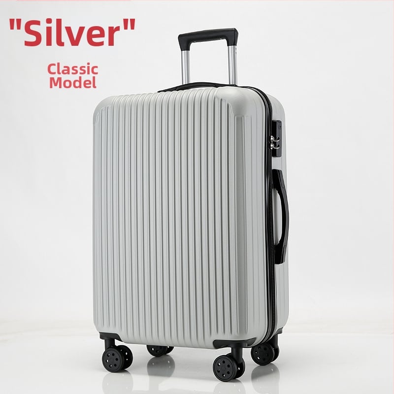 Ceļojumu koferis – ABS+PC, 5 kg, Universālie riteņi, Aizvēršana ar rāvējslēdzēju, Paroles slēdzene