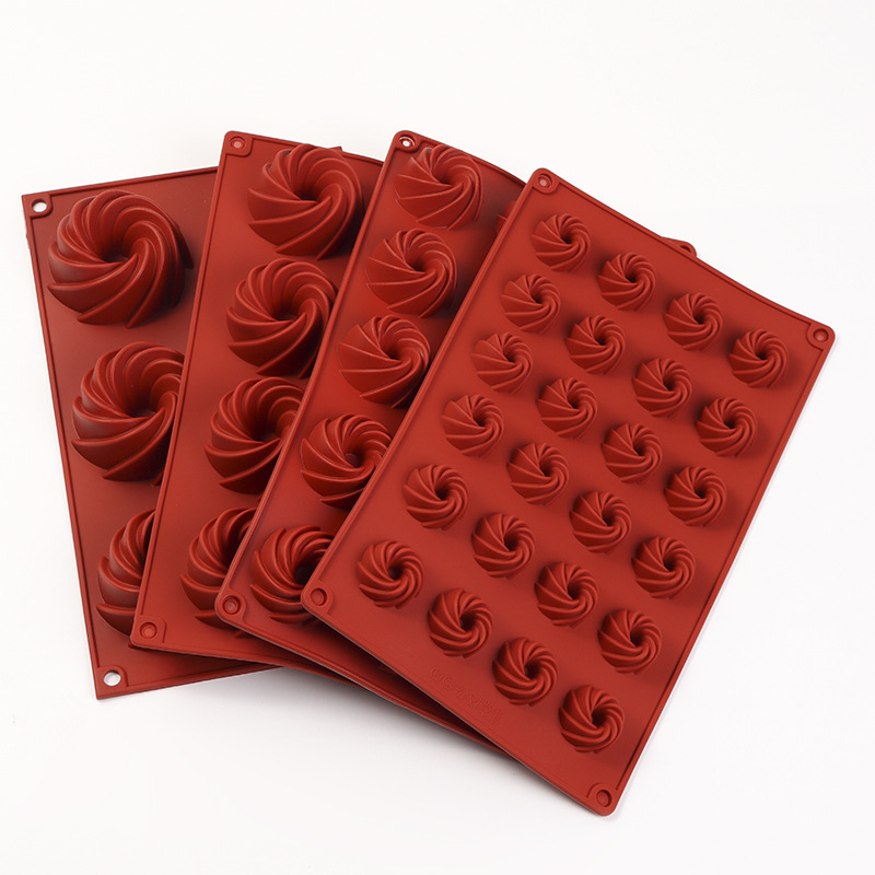 Силиконова форма за кекс – неправилна форма, 24/15/8/6 дупки, модели YK-966/YK-965/YK-265B/YK-842