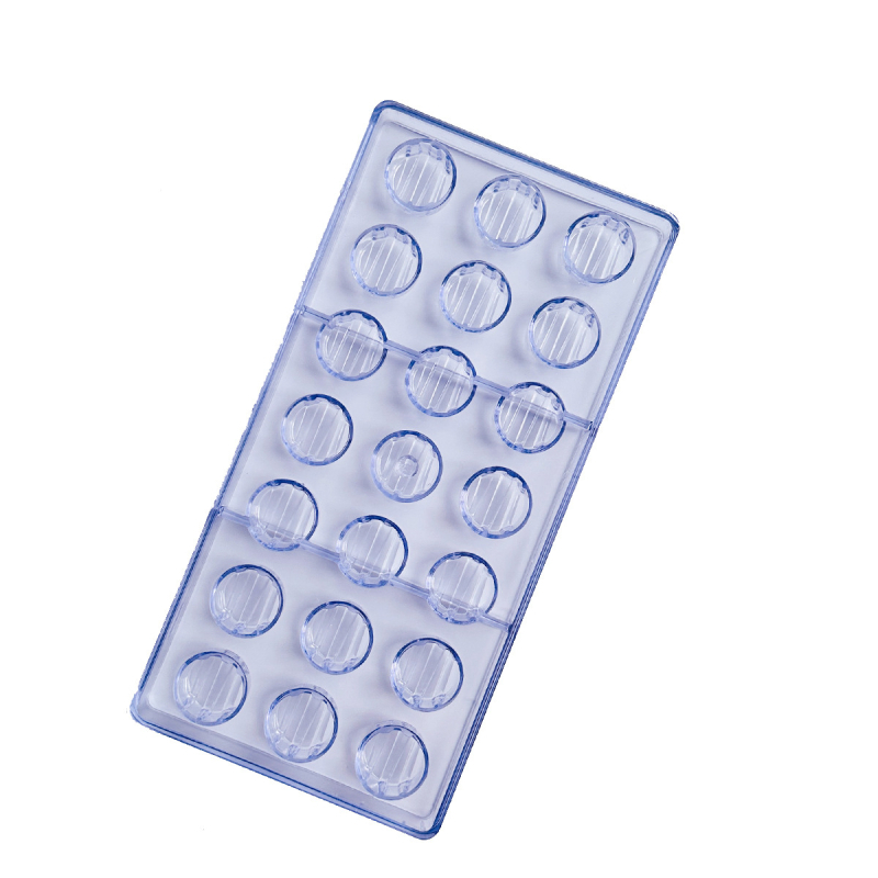 NEOBAKE kalupi za čokoladu - redoviti mnogokutni oblik, plastični, za izradu čokolade i žele pudinga, prehrambena kvaliteta