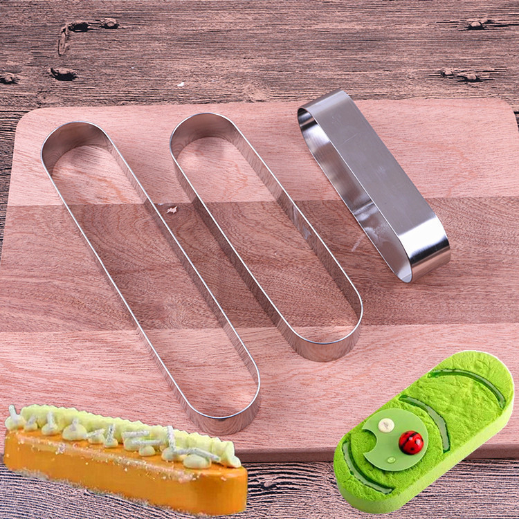 Овална форма за мус за торти, неръждаема стомана, за печене