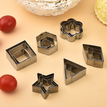 Комплект форми за сладки: 430 неръждаема стомана, кръгла форма, модерен минималистичен стил, пускане през 2025 г.