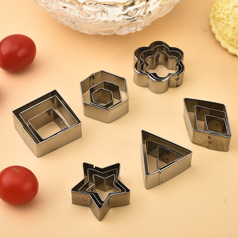 Комплект форми за сладки: 430 неръждаема стомана, кръгла форма, модерен минималистичен стил, пускане през 2025 г.