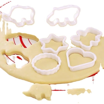 Комплект от 6 форми за сладки, PP материал, неправилни форми за оформяне на сладки