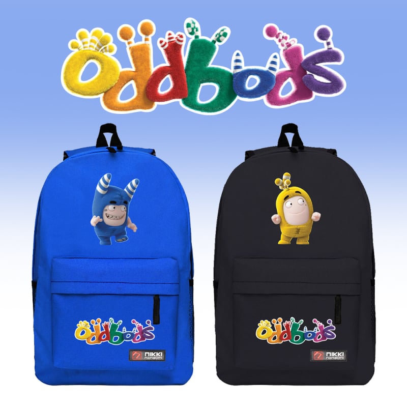 Vászonból készült hátizsák karakteres mintával, légáteresztő, görbült vállpánt, kompatibil 14 hüvelykes laptophoz