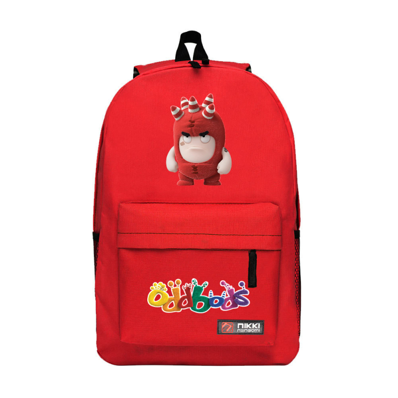 Vászonból készült hátizsák karakteres mintával, légáteresztő, görbült vállpánt, kompatibil 14 hüvelykes laptophoz