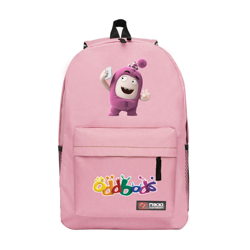 Vászonból készült hátizsák karakteres mintával, légáteresztő, görbült vállpánt, kompatibil 14 hüvelykes laptophoz