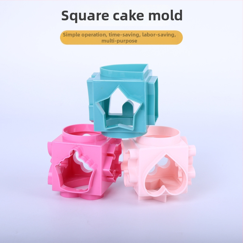 ABS formička na sušienky – štvorcový tvar, 3D DIY pre pečenie, moderný dizajn