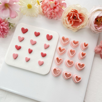 12-частен комплект мини форми за обици от глина — неравна форма, PLA материал, висок прецизен режещ инструмент, модерен минималистичен стил