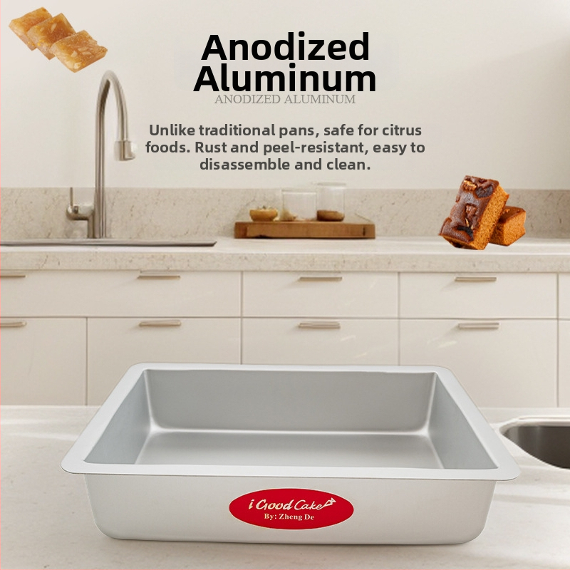 Кексова форма, правоъгълна от алуминиева сплав, марка Correct, за брауни и сладки