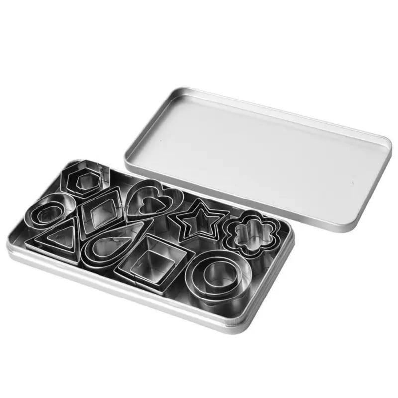 Set kalupa za kekse od nehrđajućeg čelika, 30 komada, nepravilni oblici, limenka kutija, Jia Guan Princess Series