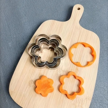 Форма за печене със сливово цвете, неръждаема стомана – форма за бисквити и торти