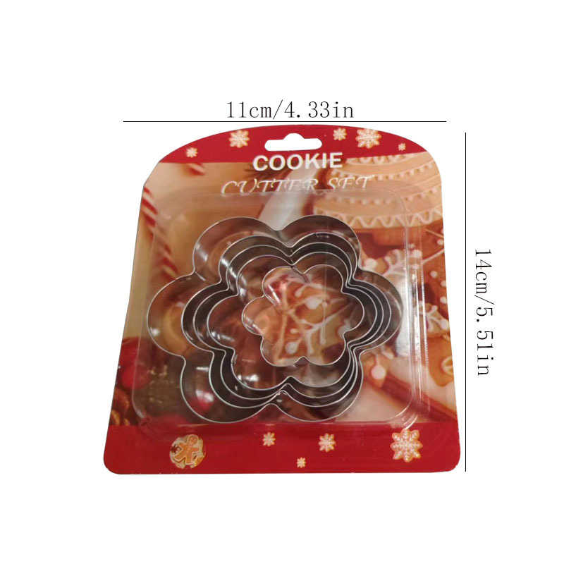 Форма за печене със сливово цвете, неръждаема стомана – форма за бисквити и торти