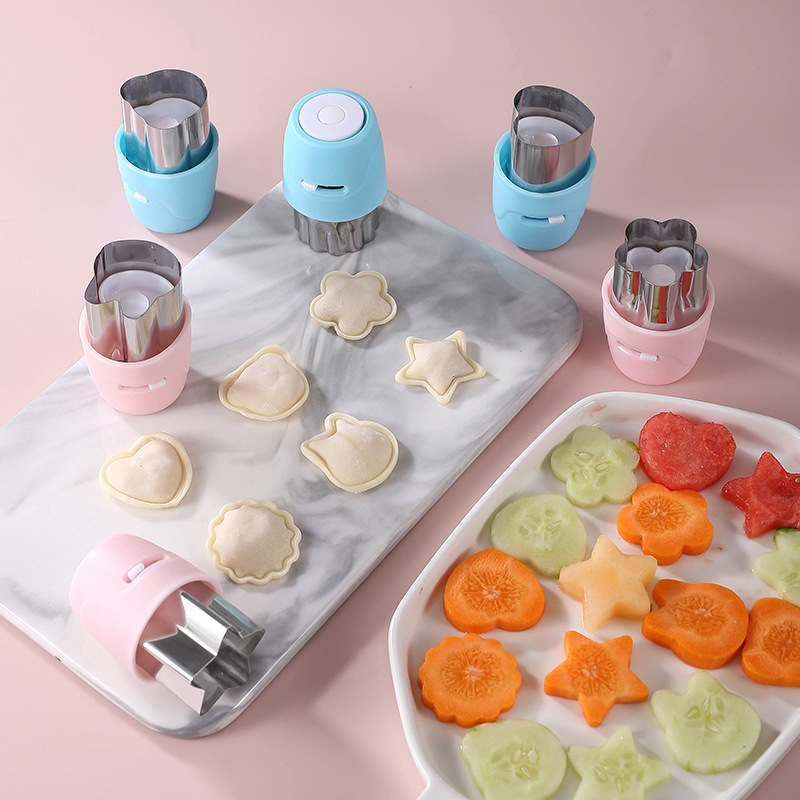 Cool and fast 6-частен комплект форми за пресоване с форма на пеперуда от 430 неръждаема стомана – за рязане на плодове, изрязване на бисквитки и оформяне на тестени изделия