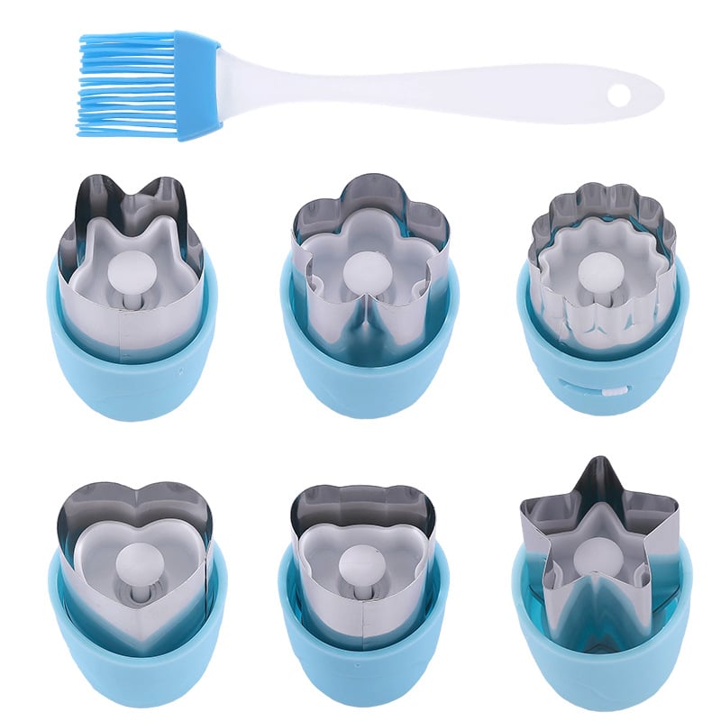 Cool and fast 6-частен комплект форми за пресоване с форма на пеперуда от 430 неръждаема стомана – за рязане на плодове, изрязване на бисквитки и оформяне на тестени изделия