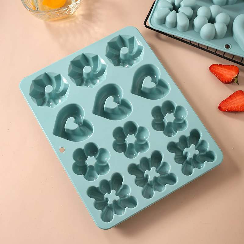 Силиконова форма за печене на кексове и сладкиши, нестандартна форма, марка Green garden, пусната през 2024 г.