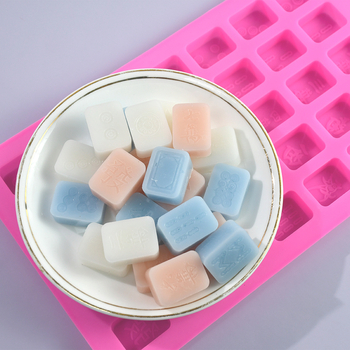 Силиконова форма за печива – мини маджонг №25, за шоколад, бонбити и лед, с форма на редовен многоъгълник, опаковка OPP