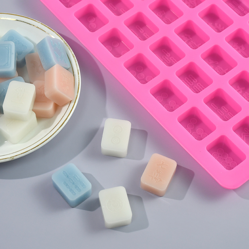 Силиконова форма за печива – мини маджонг №25, за шоколад, бонбити и лед, с форма на редовен многоъгълник, опаковка OPP