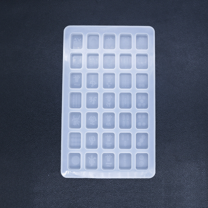 Силиконова форма за печива – мини маджонг №25, за шоколад, бонбити и лед, с форма на редовен многоъгълник, опаковка OPP